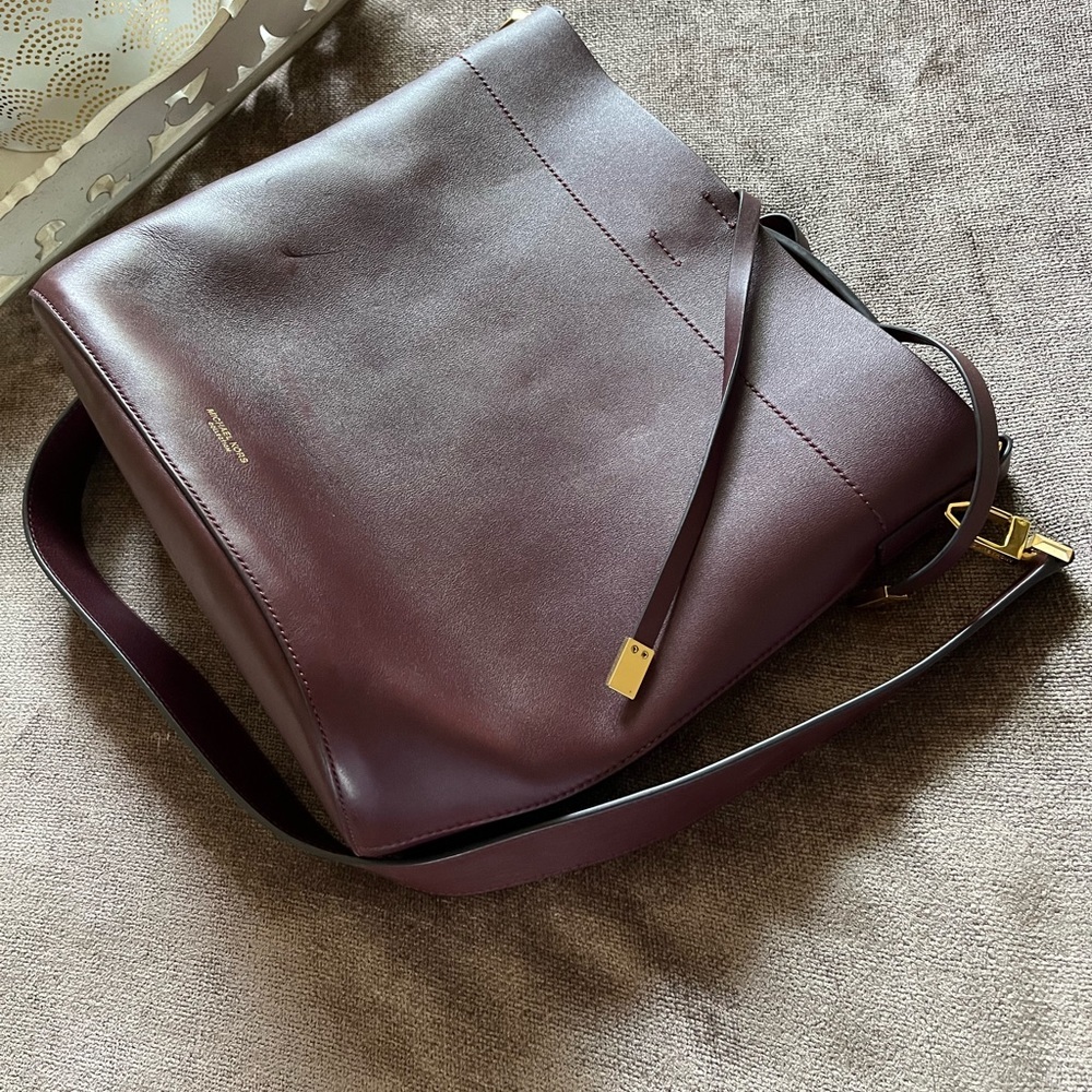 Michael Kors Collection Burgundy Bucket Bag